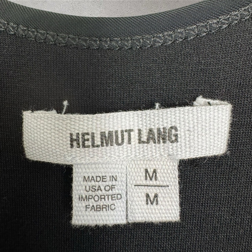 HELMUT LANG Faint Black Sleeveless Midi Dress Sz M - Picture 6 of 10